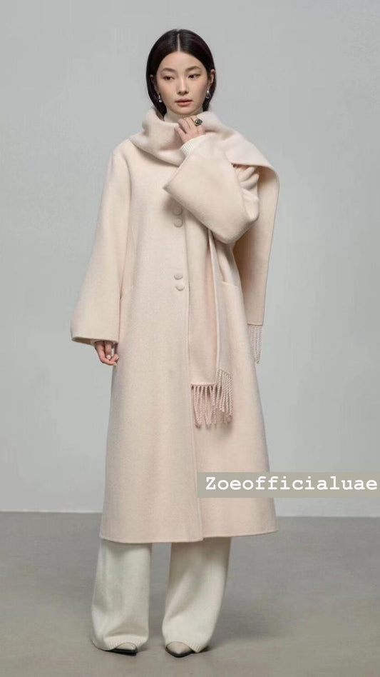 Long Wool Blend Coat