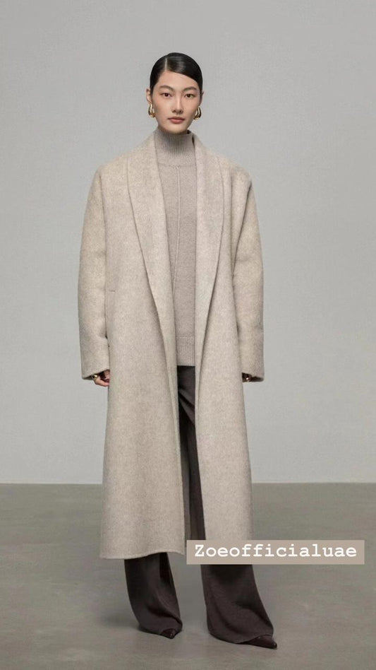 Long Wool Blend Coat