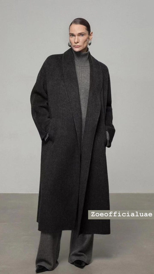 Long Wool Blend Coat
