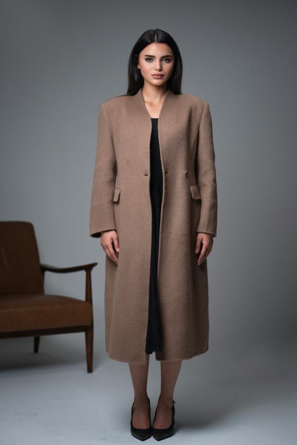 Zoe Beige Long Coat