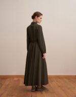 Zippered Technical Sports Dress Khaki - Image 3